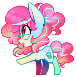 Size: 2435x2462 | Tagged: safe, artist:cookietasticx3, oc, oc only, earth pony, pony, earth pony oc, eyelashes, female, filly, glasses, high res, open mouth, raised hoof, simple background, smiling, solo, transparent background