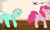 Size: 5030x3030 | Tagged: source needed, safe, artist:small-brooke1998, lyra heartstrings, pinkie pie, earth pony, pony, unicorn, g4, bubble buddy, desperation, female, high res, mare, need to pee, omorashi, potty emergency, potty time, reference, spongebob reference, spongebob squarepants, story included