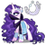 Size: 1606x1600 | Tagged: safe, artist:gihhbloonde, oc, oc only, pony, unicorn, crown, female, jewelry, long mane, long tail, magical lesbian spawn, mare, not rarity, offspring, parent:amira, parent:rarity, parents:rarimira, regalia, simple background, solo, transparent background, veil