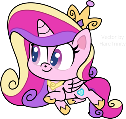 Size: 999x945 | Tagged: safe, artist:haretrinity, princess cadance, alicorn, pony, g4, g4.5, my little pony: pony life, what goes updo, spoiler:pony life s02e17, crown, cute, cutedance, female, jewelry, mare, regalia, simple background, smiling, solo, transparent background, vector, walking