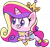 Size: 999x945 | Tagged: safe, artist:haretrinity, princess cadance, alicorn, pony, g4, g4.5, my little pony: pony life, what goes updo, crown, cute, cutedance, female, jewelry, mare, regalia, simple background, smiling, solo, transparent background, vector, walking