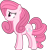 Size: 790x837 | Tagged: safe, artist:guruyunus17, oc, oc only, oc:annisa trihapsari, earth pony, pony, alternate hairstyle, base used, earth pony oc, female, mare, pink body, pink hair, sad, sad pony, simple background, smiling, solo, transparent background, vector