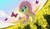 Size: 5600x3300 | Tagged: safe, artist:template93, fluttershy, butterfly, pegasus, pony, g4, absurd resolution, cloud, cute, flower, flower field, flowing mane, flowing tail, flying, grass, shyabetes, solo, spread wings, sun, wings