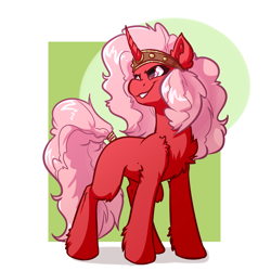 Size: 4000x4000 | Tagged: safe, artist:witchtaunter, oc, oc only, pony, unicorn, absurd resolution, chest fluff, ear fluff, female, simple background, smiling, solo