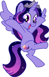 Size: 4813x7539 | Tagged: safe, artist:shootingstarsentry, oc, oc only, oc:star cluster, alicorn, pony, absurd resolution, base used, crown, female, jewelry, mare, regalia, simple background, solo, transparent background
