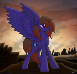 Size: 2200x2100 | Tagged: safe, artist:benzayngcup, oc, oc only, pegasus, pony, high res, solo, wings