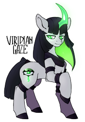 Size: 1260x1800 | Tagged: safe, artist:proxicute, oc, oc only, oc:viridian gaze, pony, unicorn, solo