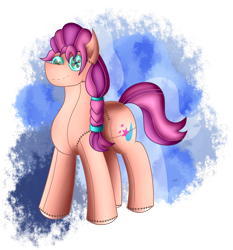 Size: 1346x1446 | Tagged: safe, artist:thebenalpha, sunny starscout, earth pony, pony, g5, commission, plushie, simple background, transparent background, ych result