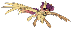 Size: 1280x530 | Tagged: safe, artist:sparky-boi, oc, oc only, oc:sunrise skies, pegasus, pony, eye clipping through hair, female, mare, simple background, solo, transparent background