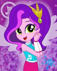 Size: 850x1050 | Tagged: safe, artist:rjp.rammy, pipp petals, equestria girls, g4, g5, adorapipp, clothes, cute, equestria girls-ified, eyeshadow, female, g5 to equestria girls, g5 to g4, generation leap, hilarious in hindsight, jacket, makeup, open mouth, skinny pipp, skirt, sleeveless, solo