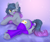 Size: 1677x1399 | Tagged: safe, artist:kawipie, oc, oc only, oc:narcie, earth pony, pony, butt, clothes, commission, cutie mark, ear fluff, ear piercing, earring, female, glasses, human shoulders, jewelry, mare, one eye closed, panties, piercing, plot, socks, solo, tail, underwear, wink