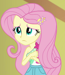 Size: 706x819 | Tagged: safe, screencap, fluttershy, equestria girls, equestria girls specials, g4, my little pony equestria girls: better together, my little pony equestria girls: spring breakdown, cropped, sleeveless, solo
