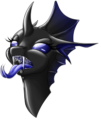 Size: 1073x1290 | Tagged: safe, artist:ravvij, oc, oc only, oc:skitter, changeling, pony, blue changeling, blue eyes, bust, cute, drool, female, fin, horn, mare, neck, open mouth, solo, spit, throat