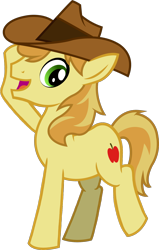 Size: 1170x1838 | Tagged: safe, artist:outlawedtofu, edit, vector edit, braeburn, earth pony, pony, g4, male, simple background, solo, stallion, transparent background, vector