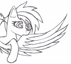 Size: 2488x2243 | Tagged: safe, artist:duskendraws, oc, oc only, oc:verran, pegasus, pony, grooming, heart eyes, high res, male, monochrome, preening, simple background, sketch, solo, traditional art, trap, wingding eyes