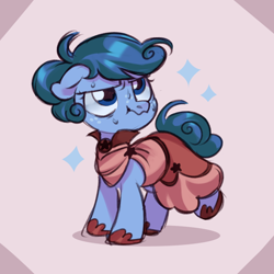 Size: 1000x1000 | Tagged: oc name needed, safe, artist:ariamidnighters, oc, oc only, pony, clothes, colored sketch, dress, floppy ears, freckles, scrunchy face, solo, sweat, unamused