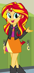 Size: 291x621 | Tagged: safe, screencap, sunset shimmer, equestria girls, g4, my little pony equestria girls: rainbow rocks, cropped, solo