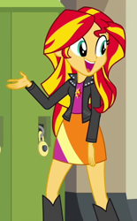 Size: 382x616 | Tagged: safe, screencap, sunset shimmer, equestria girls, g4, my little pony equestria girls: rainbow rocks, cropped, solo