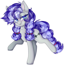 Size: 3681x3710 | Tagged: safe, alternate version, artist:_spacemonkeyz_, oc, oc only, oc:cinnabyte, earth pony, pony, bandana, clothes, earth pony oc, eye clipping through hair, eyebrows, eyebrows visible through hair, female, glasses, headset, high res, looking at you, mare, raised hoof, raised leg, simple background, smiling, smiling at you, solo, transparent background