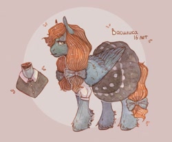 Size: 2560x2105 | Tagged: safe, artist:soudooku, oc, oc only, pegasus, pony, high res, reference, reference sheet, solo, traditional art, watercolor painting