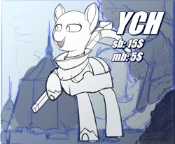 Size: 1280x1054 | Tagged: safe, artist:felixf, commission, crossbow, medieval, ych example, ych sketch, your character here