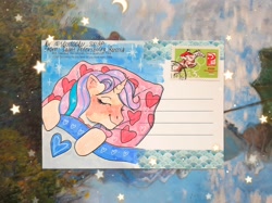 Size: 2252x1688 | Tagged: safe, artist:soudooku, pony, unicorn, marker drawing, sleeping, solo, traditional art