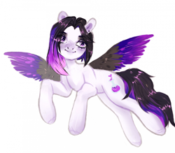 Size: 1920x1682 | Tagged: safe, artist:soudooku, oc, oc only, pegasus, pony, emo, sketch, solo