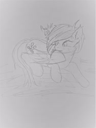 Size: 3000x4000 | Tagged: safe, artist:moonlightrift, oc, oc only, pegasus, pony, april fools, grooming, preening, solo