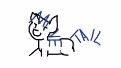 Size: 1920x1080 | Tagged: safe, artist:jargon scott, twilight sparkle, pony, unicorn, g4, 1000 hours in ms paint, female, mare, simple background, solo, stick figure, stylistic suck, white background