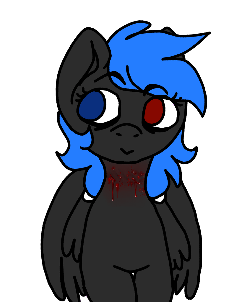 Semi Grimdark Artist Katyusha Oc Oc Only Oc Azule Dusk Pegasus Pony Female