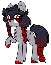 Size: 395x504 | Tagged: safe, artist:sparky-boi, oc, oc only, oc:pyralis, pegasus, pony, female, mare, raised hoof, simple background, solo, transparent background