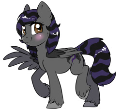 Size: 1309x1195 | Tagged: safe, artist:ali-selle, oc, oc only, oc:rune riddle, pegasus, pony, cute, looking at you, smiling, smiling at you, solo