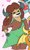 Size: 374x625 | Tagged: safe, artist:jargon scott, edit, ocellus, smolder, yona, changedling, changeling, dragon, yak, anthro, g4, bedroom eyes, bipedal, chest fluff, chubby, cropped, hand on hip, solo focus