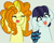 Size: 556x440 | Tagged: safe, artist:jadeharmony, artist:madzbases, adagio dazzle, coloratura, earth pony, pony, unicorn, g4, :p, adatura, base used, big ears, crying, cute, equestria girls ponified, female, floppy ears, gray background, laughing, lesbian, mare, open mouth, ponified, rara, rarabetes, shipping, silly, silly pony, simple background, tears of laughter, tongue out, unicorn adagio dazzle