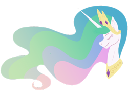 Size: 2860x2097 | Tagged: safe, artist:amporaaffiliator, artist:sorinshuto, artist:vodkamewtwoni, princess celestia, alicorn, pony, g4, bust, eyes closed, high res, jewelry, profile, regalia, simple background, solo, transparent background