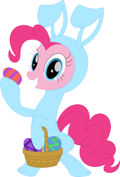 Size: 2400x3529 | Tagged: safe, artist:porygon2z, pinkie pie, g4, animal costume, bunny costume, clothes, costume, easter, high res, holiday