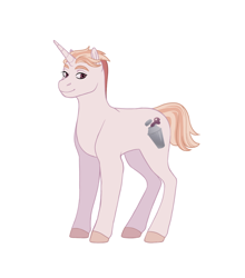 Size: 1028x1168 | Tagged: safe, artist:celeriven, oc, oc only, oc:moonshine, pony, unicorn, male, offspring, parent:svengallop, parent:zesty gourmand, simple background, solo, stallion, white background
