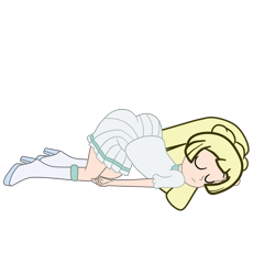 Size: 2952x2952 | Tagged: safe, alternate character, alternate version, artist:gmaplay, oc, oc only, oc:lillie belle, equestria girls, g4, ass, ass up, butt, face down ass up, high res, lillie pokemon, simple background, sleeping, solo, transparent background
