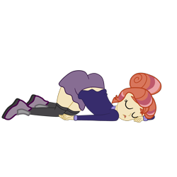 Size: 2952x2952 | Tagged: safe, alternate character, alternate version, artist:gmaplay, morning roast, equestria girls, g4, ass, ass up, butt, equestria girls-ified, face down ass up, high res, roastbutt, simple background, sleeping, solo, transparent background