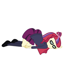 Size: 2952x2952 | Tagged: safe, alternate character, alternate version, artist:gmaplay, moondancer, equestria girls, g4, ass, ass up, butt, clothes, face down ass up, high res, mooningdancer, shoes, simple background, sleeping, socks, solo, transparent background