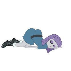 Size: 2952x2952 | Tagged: safe, alternate character, alternate version, artist:gmaplay, maud pie, equestria girls, g4, ass, ass up, butt, face down ass up, female, high res, simple background, solo, transparent background