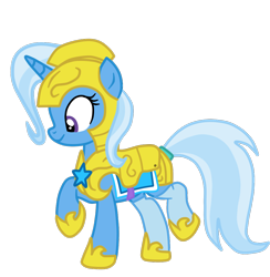 Size: 1016x1041 | Tagged: safe, artist:gmaplay, trixie, pony, unicorn, g4, armor, clothes, female, guardsmare, mare, royal guard, royal mare, simple background, socks, solo, transparent background