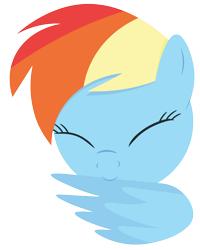 Size: 1336x1673 | Tagged: safe, artist:goldenflow, rainbow dash, pegasus, pony, bust, eyes closed, female, grooming, lineless, mare, minimalist, modern art, multicolored hair, portrait, preening, rainbow hair, simple background, solo, transparent background, wings