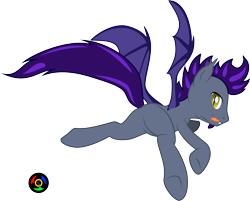 Size: 3642x2922 | Tagged: safe, artist:kyoshyu, oc, oc only, oc:budworm instar, bat pony, pony, butt, high res, male, plot, simple background, solo, stallion, tongue out, transparent background