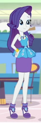 Size: 377x1114 | Tagged: safe, screencap, rarity, dashing through the mall, equestria girls, equestria girls specials, g4, my little pony equestria girls: better together, my little pony equestria girls: holidays unwrapped, armpits, cropped, hand on hip, rarity peplum dress, solo