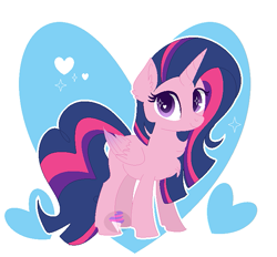 Size: 717x666 | Tagged: safe, artist:tired-horse-studios, oc, oc only, alicorn, pony, female, magical lesbian spawn, mare, not twilight sparkle, offspring, parent:pinkie pie, parent:twilight sparkle, parents:twinkie, solo