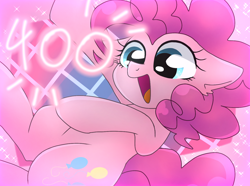 Size: 1356x1010 | Tagged: safe, artist:namaenonaipony, pinkie pie, earth pony, pony, g4, cute, female, floppy ears, open mouth, solo