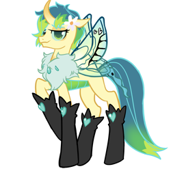 Size: 1990x1990 | Tagged: safe, artist:melonmilk, derpibooru exclusive, queen chrysalis, changedling, changeling, g4, purified chrysalis, reformed, show accurate, solo