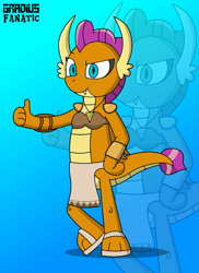 Size: 1053x1449 | Tagged: safe, artist:gradiusfanatic, smolder, dragon, g4, dragoness, female, outfit, solo, star fox, zoom layer