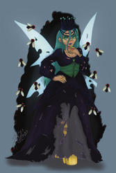 Size: 1181x1772 | Tagged: safe, artist:shacy's pagelings, queen chrysalis, changeling, changeling queen, human, g4, female, humanized